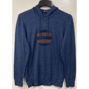 Jared Lang‎ Men's Pullover Hoodie Sweater Size Large Navy Blue